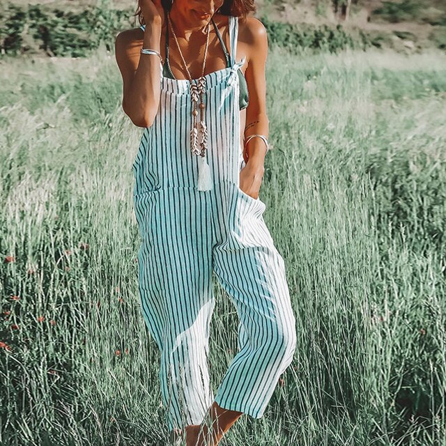 Liora | Somrig Jumpsuit i Bomuld og Hør