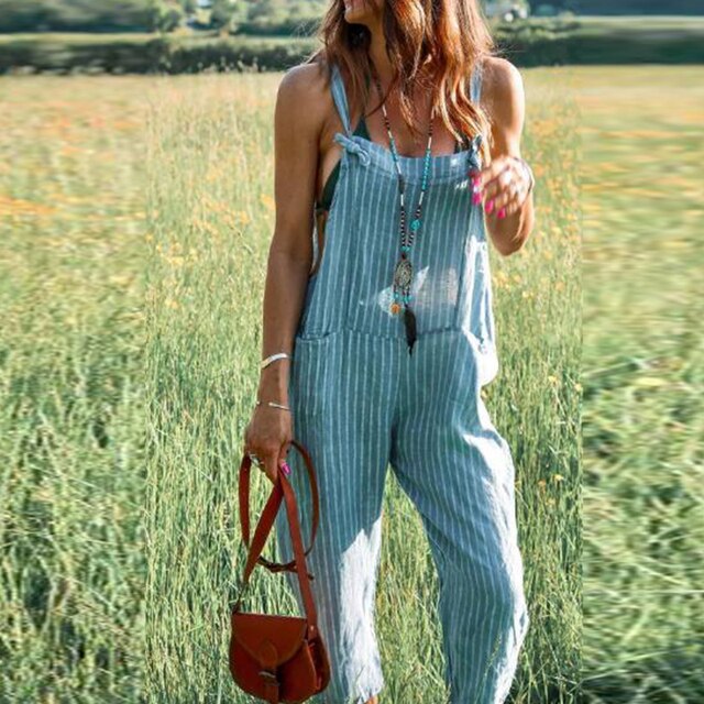 Liora | Somrig Jumpsuit i Bomuld og Hør
