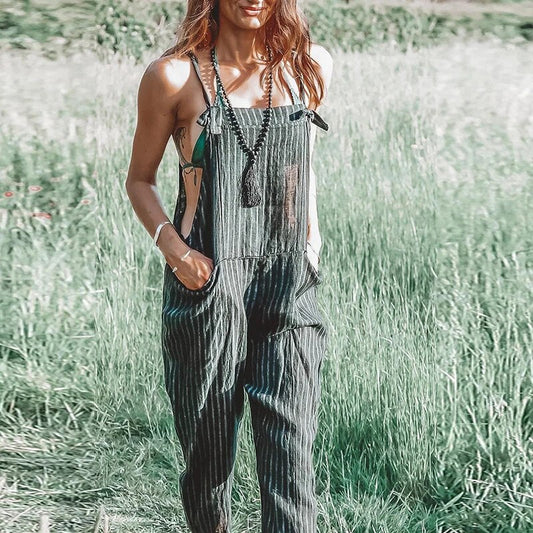 Liora | Somrig Jumpsuit i Bomuld og Hør