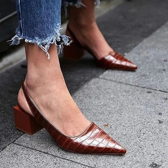 CELINE™ | Elegant Leather Pumps with Comfortable Insole