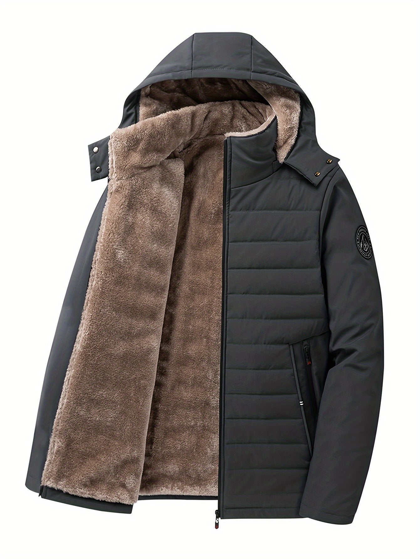 Arvid™ | Warm Men's Parka with Hood & Faux Fur