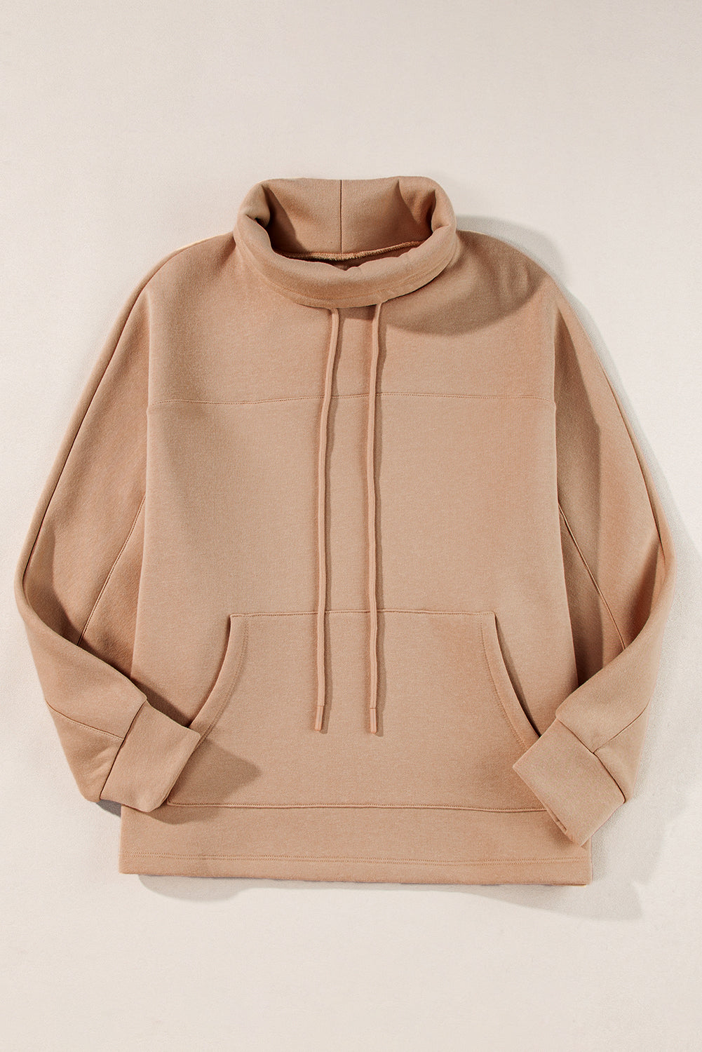 Celandine Damehættetrøje med høj hals – Pullover-sweatshirt med snøre