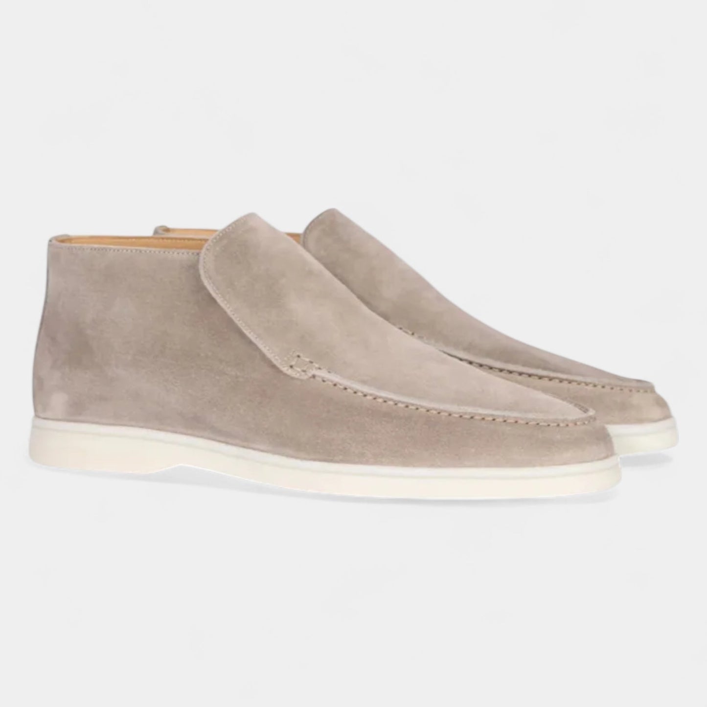 Norrskenberg™ | Herr Mocka Loafers med Högt Skaft | Klassisk Design &amp; Vardagskomfort