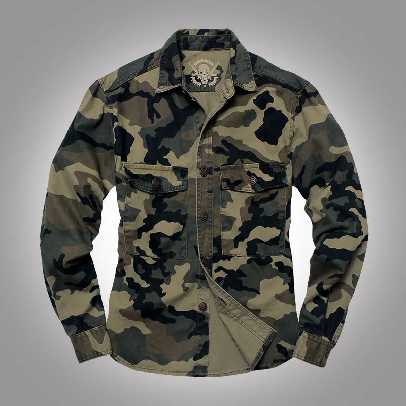Rasmus – Classic Men's Jacket in Camouflage with Practical Multiple Pockets