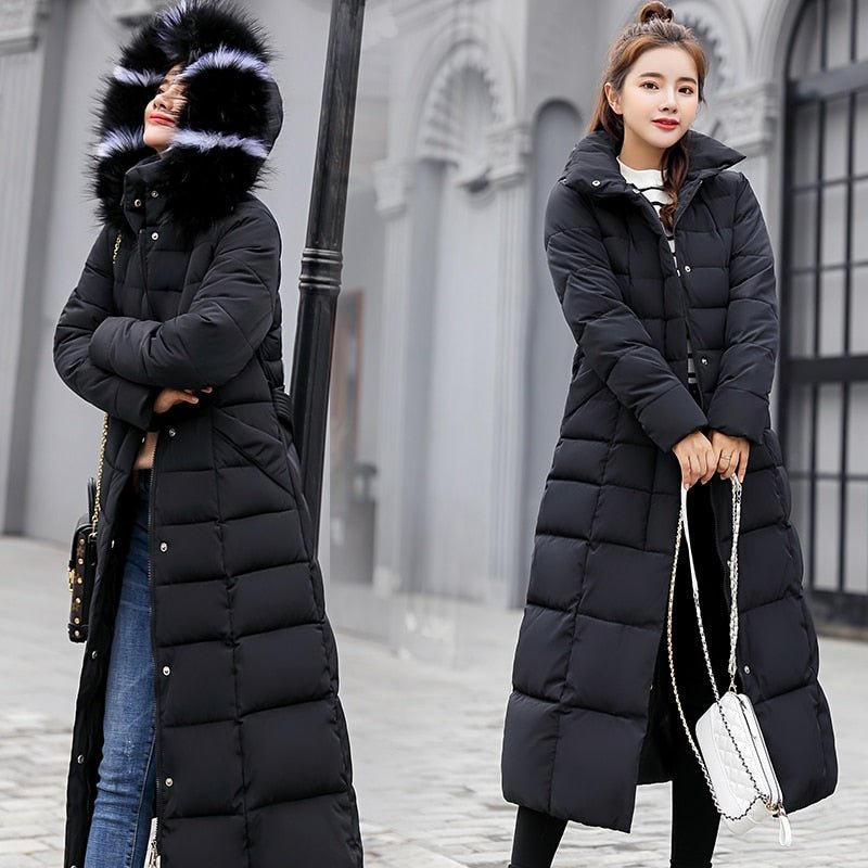 Orselie – Women's Winter Jacket Slim Fit with Synthetic Down and Long Model