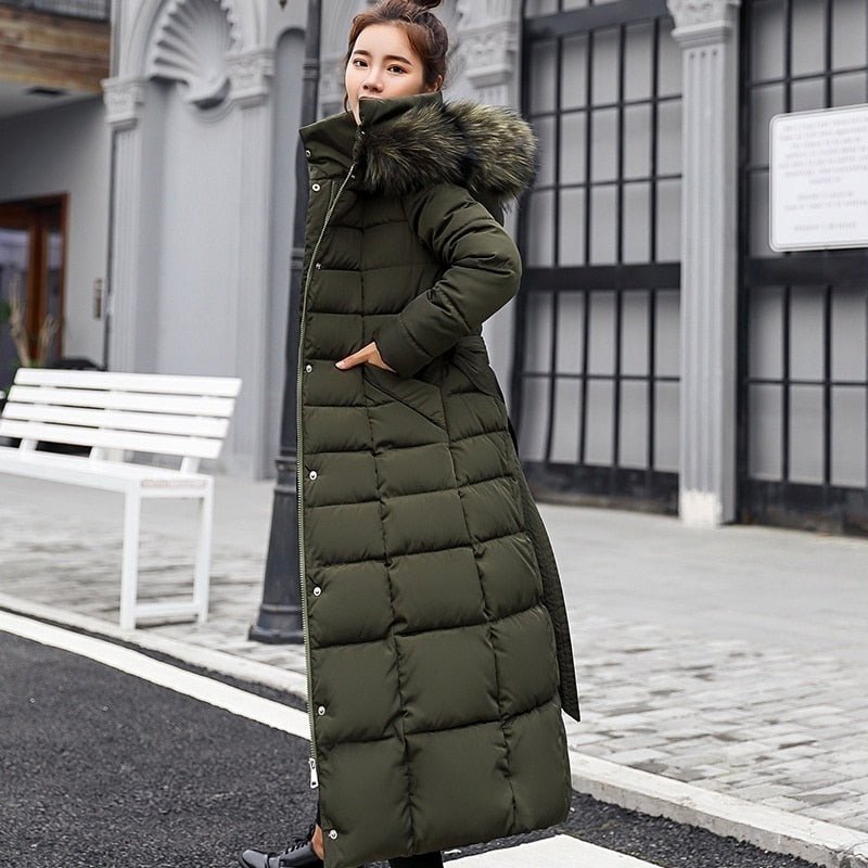 Orselie – Women's Winter Jacket Slim Fit with Synthetic Down and Long Model