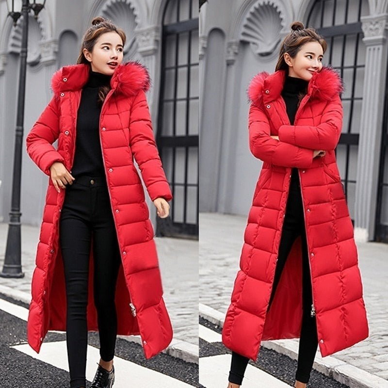 Orselie – Women's Winter Jacket Slim Fit with Synthetic Down and Long Model