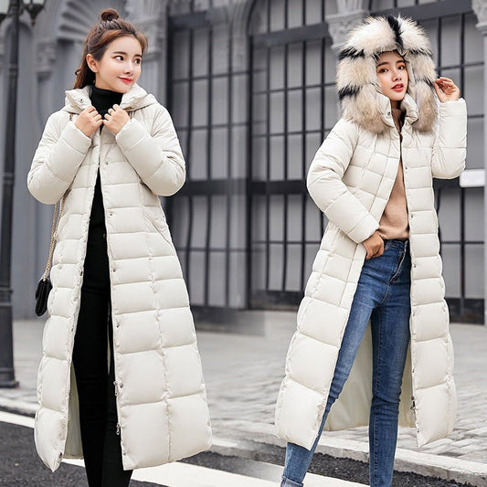 Orselie – Women's Winter Jacket Slim Fit with Synthetic Down and Long Model