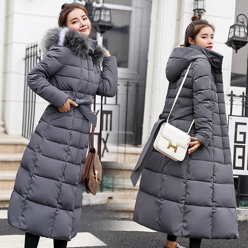 Orselie – Women's Winter Jacket Slim Fit with Synthetic Down and Long Model