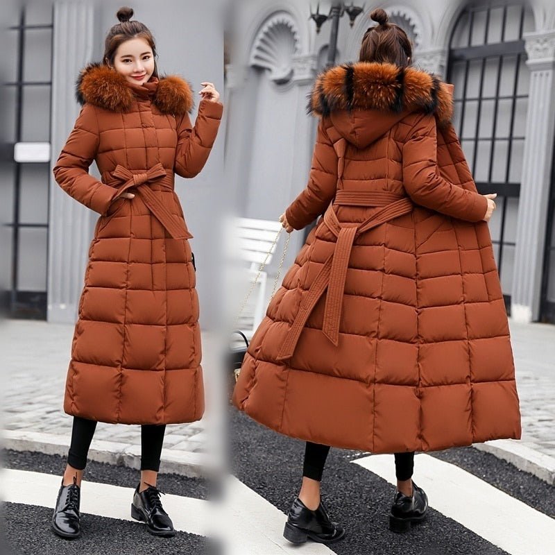 Orselie – Women's Winter Jacket Slim Fit with Synthetic Down and Long Model