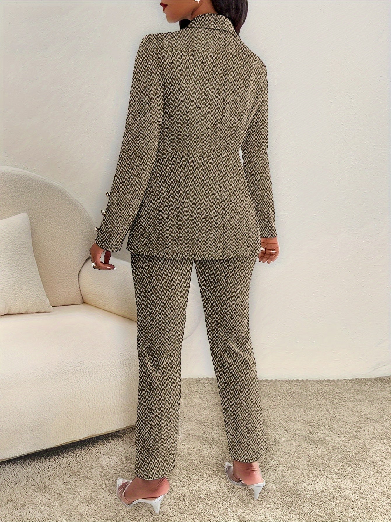 VERENA™ | Tailored Double-Breasted Blazer with Classic Collar