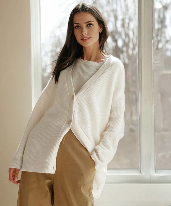 Helaina Casual Cardigan til Kvinder – Moderne Vinterstrikketrøje