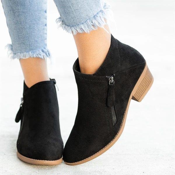 ELARA | Orthopedic Boots in Genuine Suede for Women