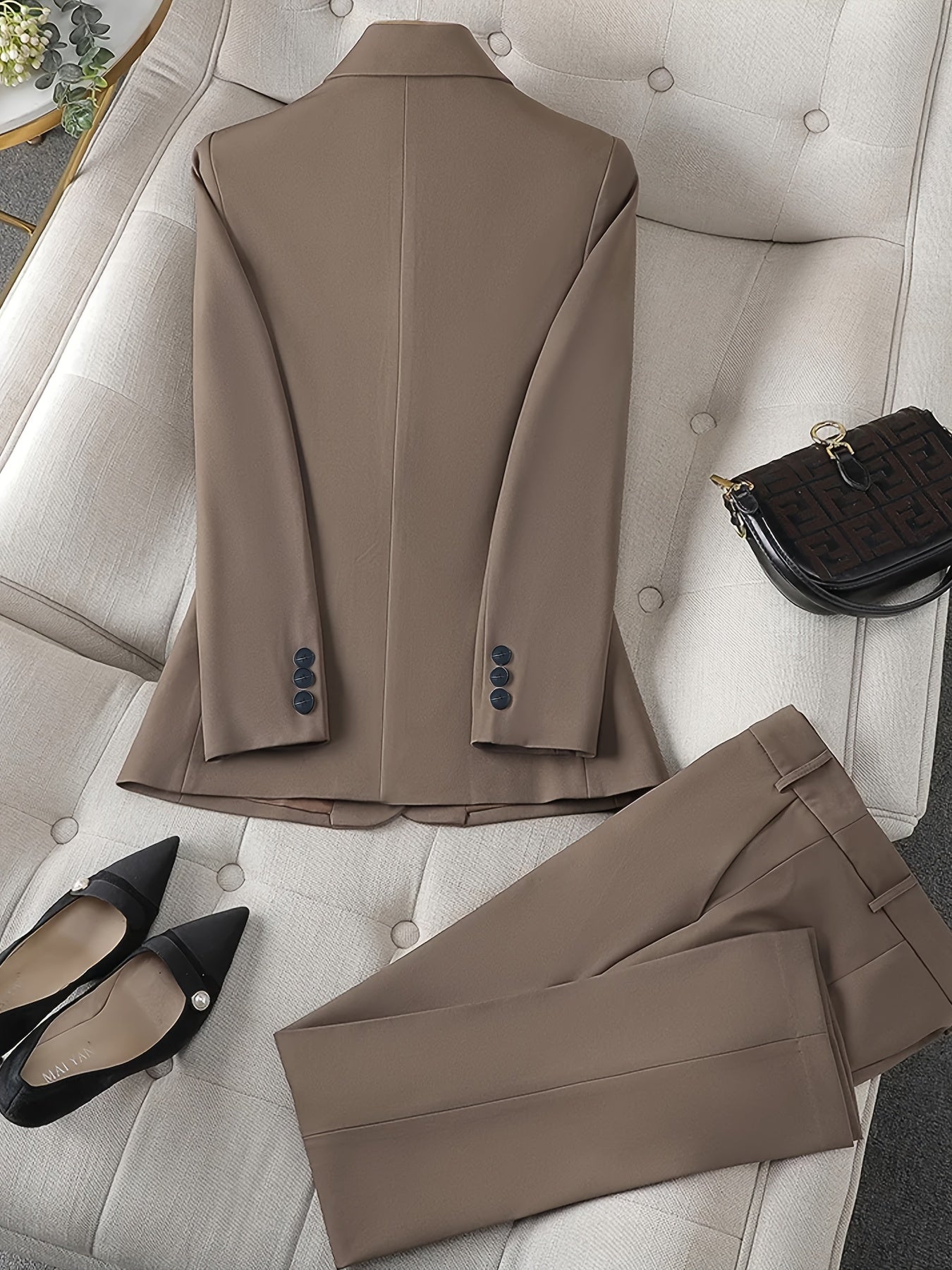ALVA™ | Classic Tailored Blazer Set with Collar