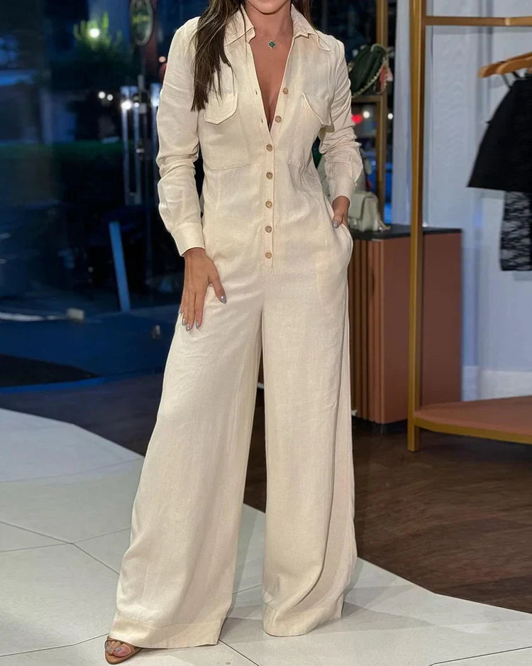 Solene | Stylish Jumpsuit with Long Sleeve