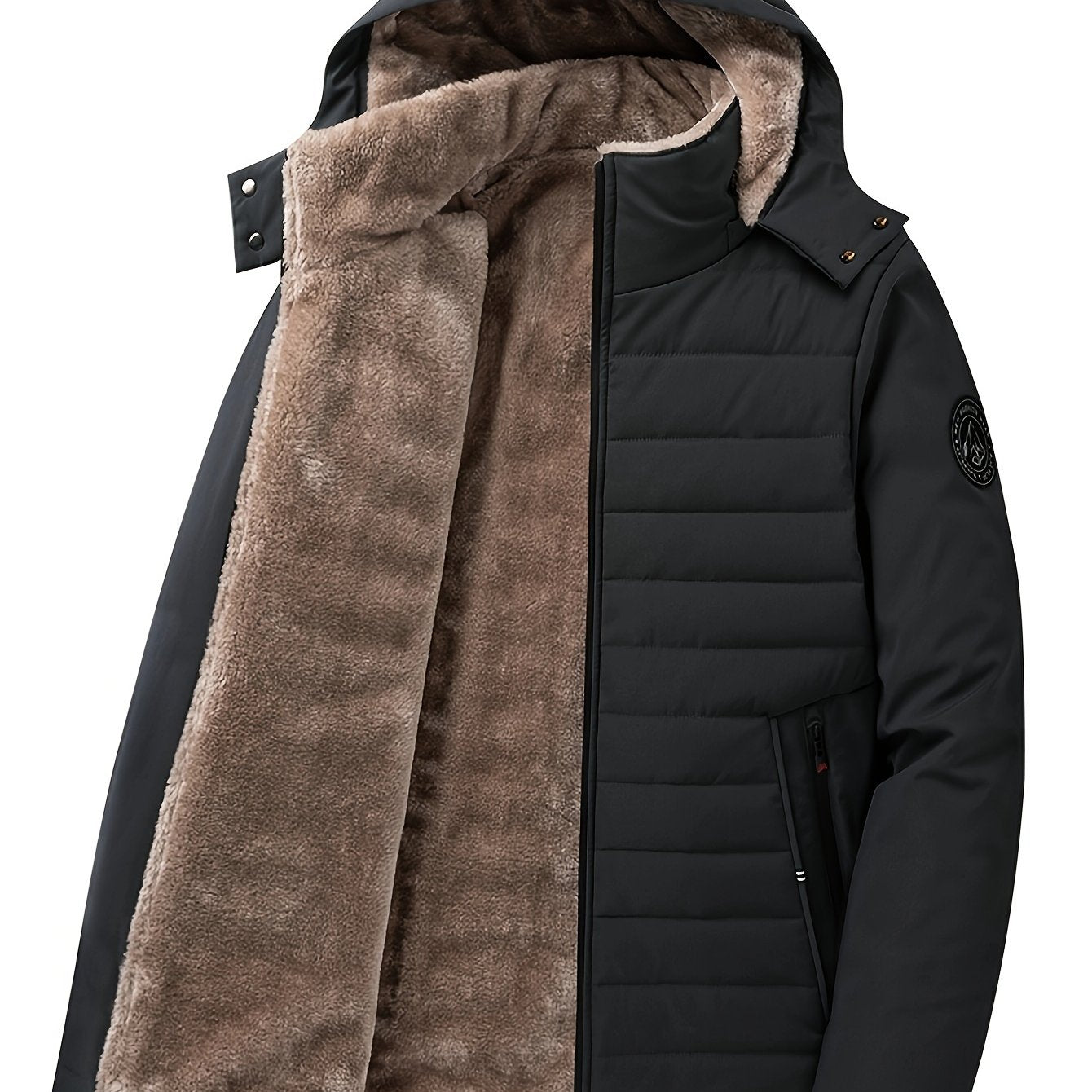 Arvid™ | Warm Men's Parka with Hood & Faux Fur