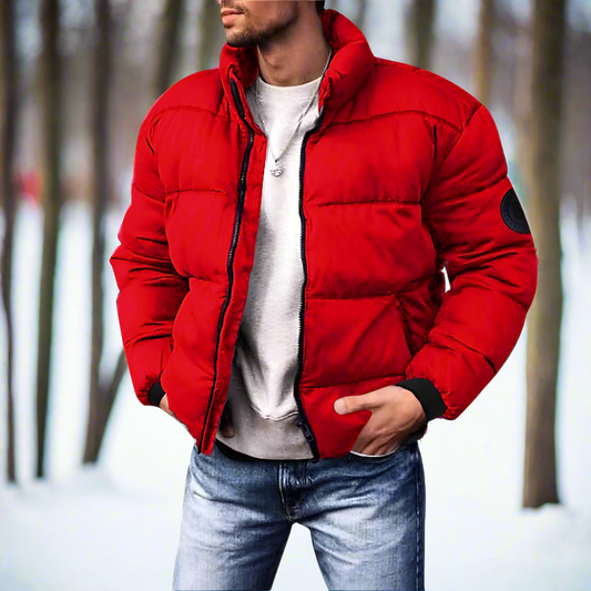 Mr. Puffer Jacket – Lightweight Padded & Water-Repellent with High Collar