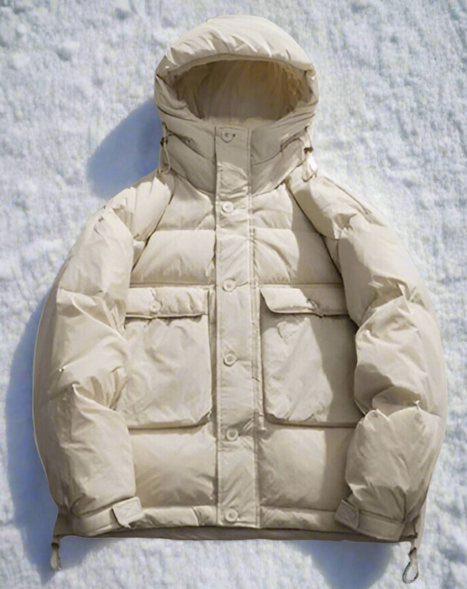 Quilted Puffer Jacket Men – Padded Design with Button & Zipper