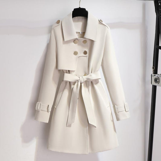 Olivia | Elegant trench coat with waist belt