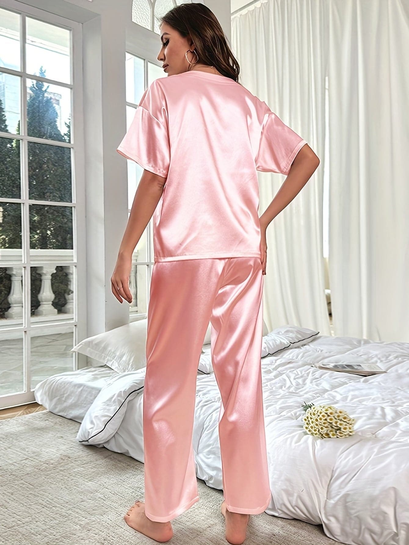 SOFIA™ | Satin-covered Pajama Dream in Two Pieces for Women