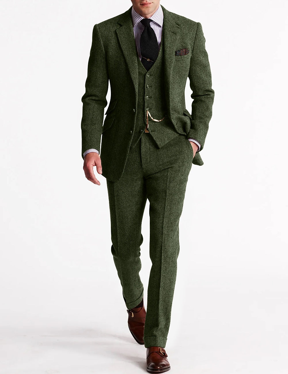 Odell | Men's Suit in Vintage Retro 3-piece Design