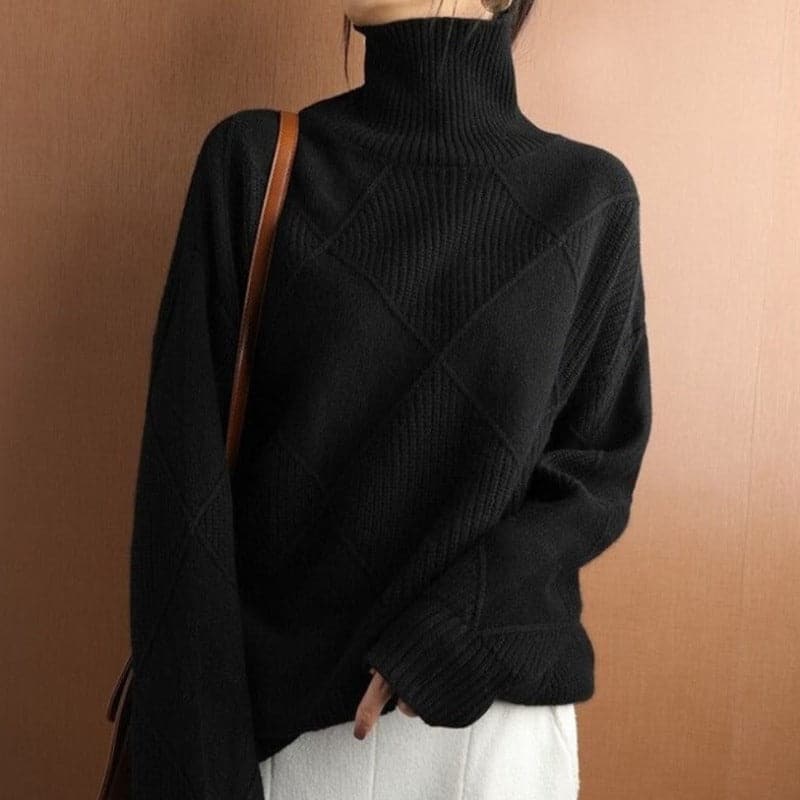 Eloria – Cozy Oversize Sweater with Elegant Knit Pattern