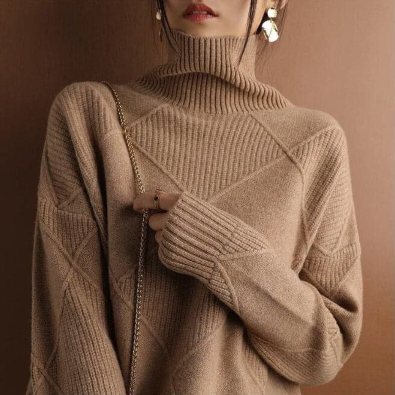 Eloria – Cozy Oversize Sweater with Elegant Knit Pattern