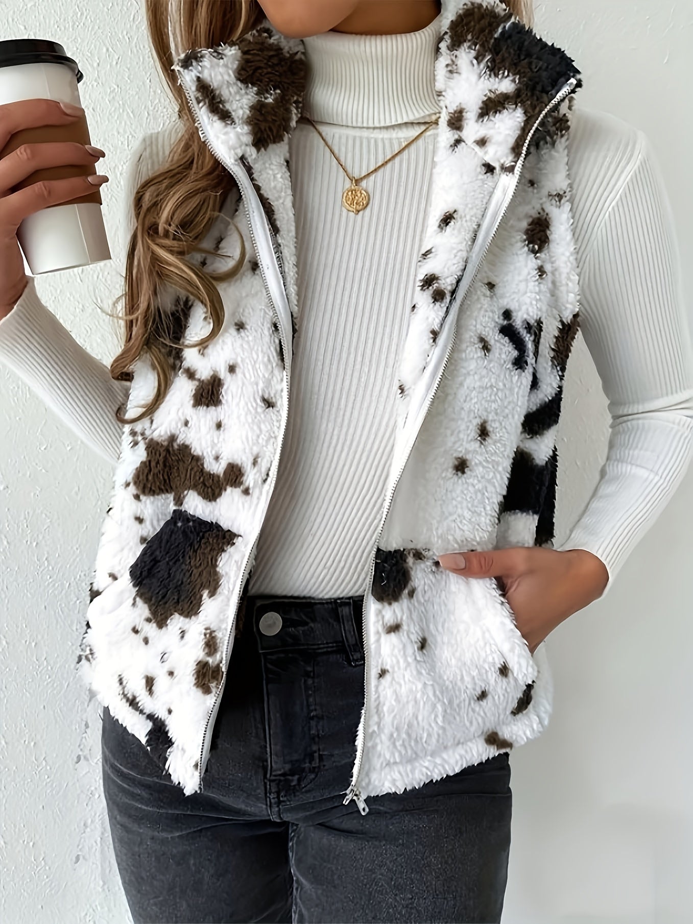 Marlowe Fluffig Cardigan för Kvinnor – Mysig & Stilfull Stickad Tröja