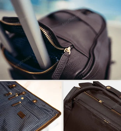 Jacob™ | Large Convertible Travel Bag in Vintage Leather Look