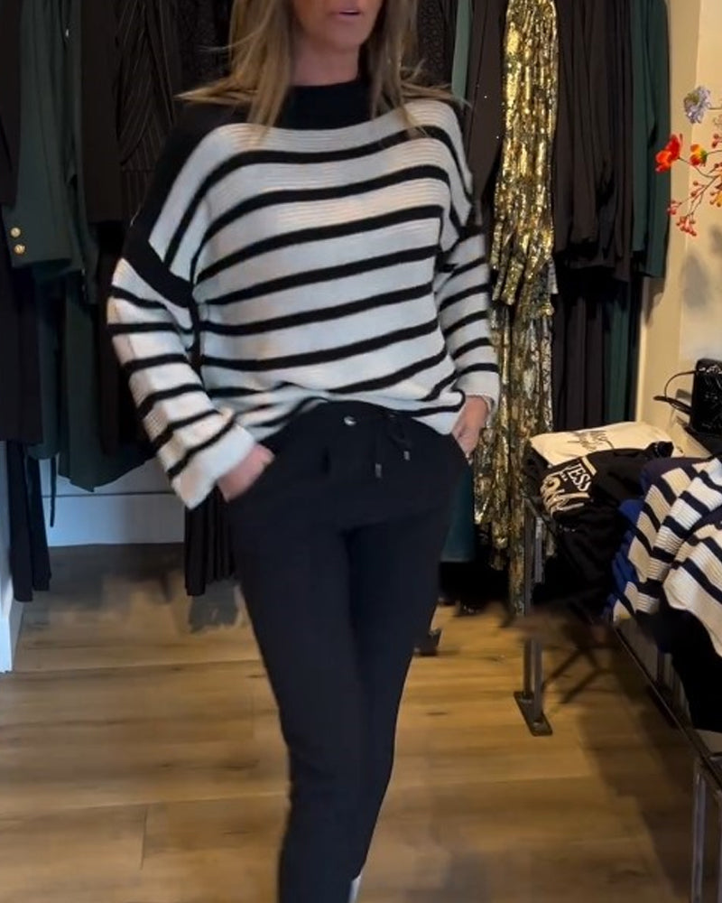 Norelle sweater til kvinder – Casual moderne vinterstrikket sweater