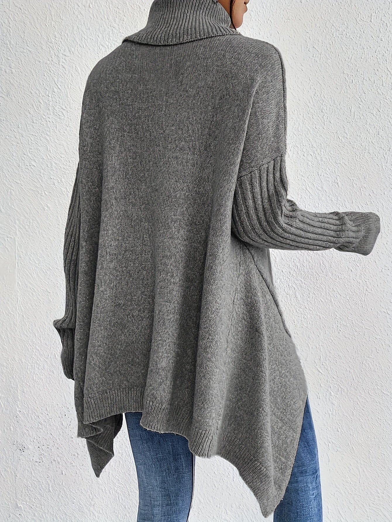 Marvelle™ | Asymmetric Sweater with High Collar for Women