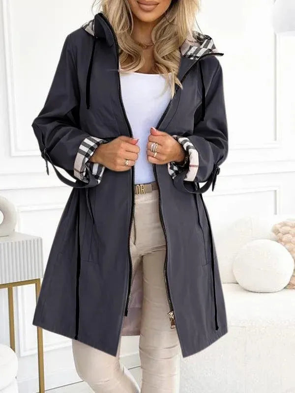 Luxelle Women's Cape with Hood – Elegant Everyday Layer for Winter