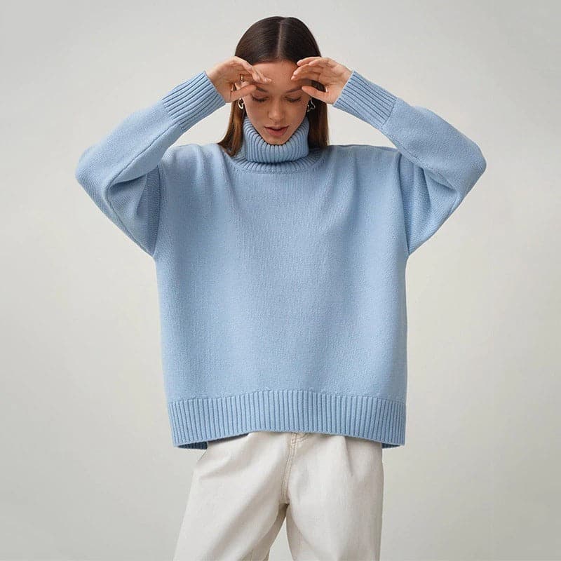 Ingrida knitted turtleneck – loose fit for women who like relaxed chic
