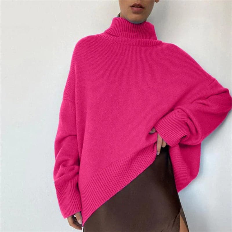 Ingrida knitted turtleneck – loose fit for women who like relaxed chic