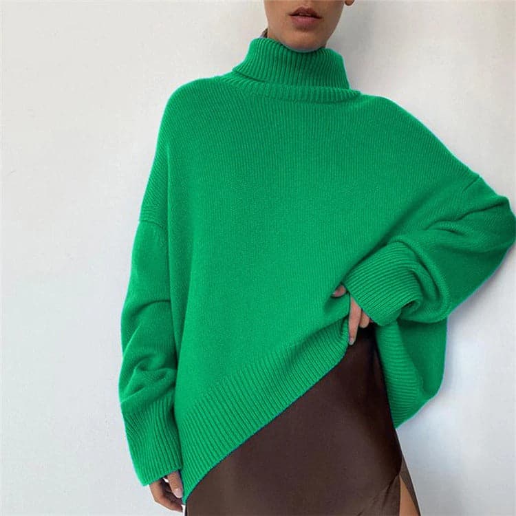 Ingrida knitted turtleneck – loose fit for women who like relaxed chic