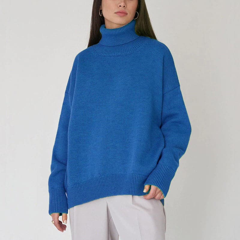 Ingrida knitted turtleneck – loose fit for women who like relaxed chic