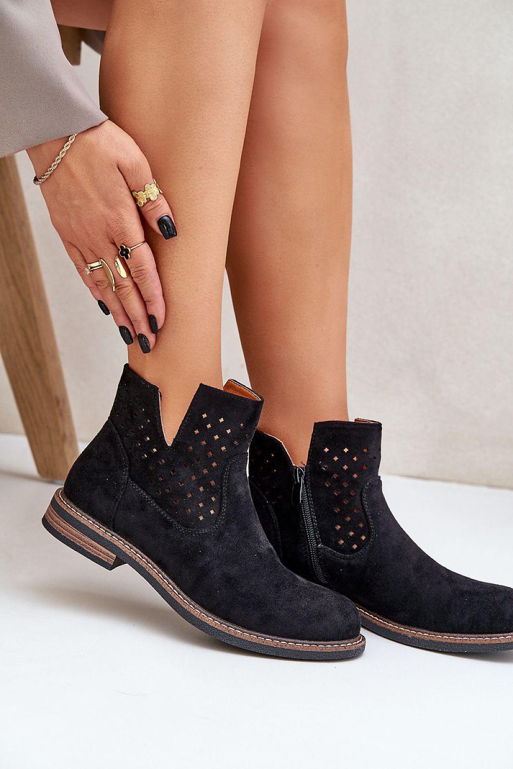 Veyla™ | Elegant Ankle Boots in Eco-Suede | Style & Comfort in Harmony