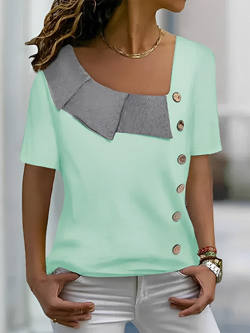 Amara | Elegant polyester blouse for women