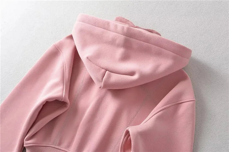 Ellevia Aftagelig Hættetrøje til Kvinder – Stilfuld Sweatshirt med Formet Talje