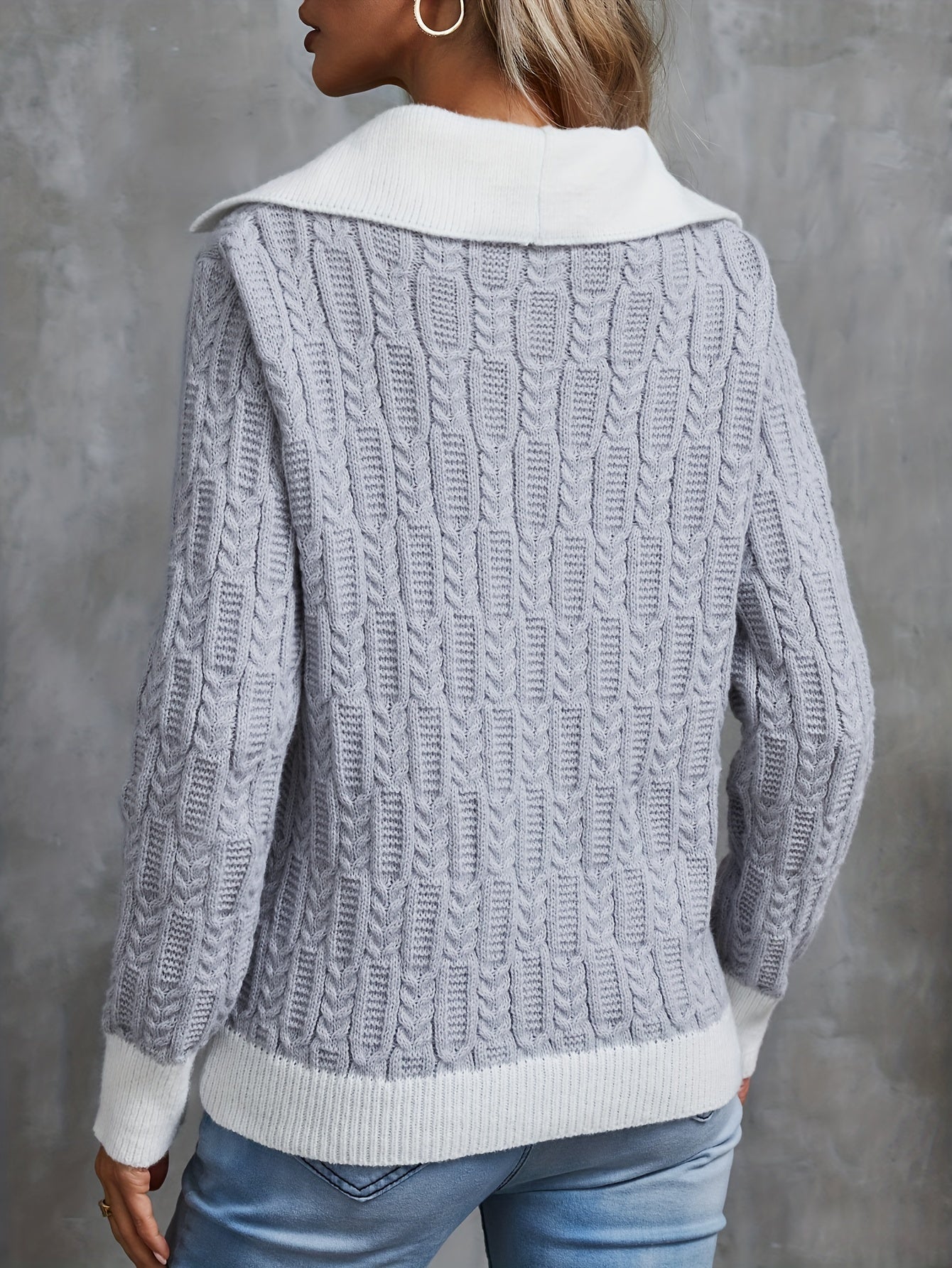 Vendela Stickad Tröja för Kvinnor – Tidlös & Chic Pullover