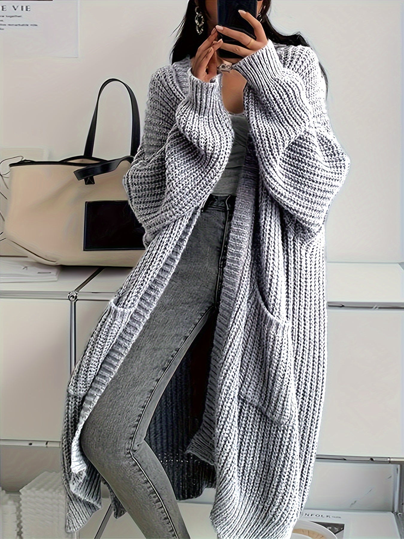 ELINA™ | Casual Knitted Cardigan with Pockets in Wool