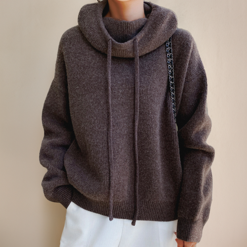 Alfhild Merino rullekravepullover – Højkvalitets dametrøje