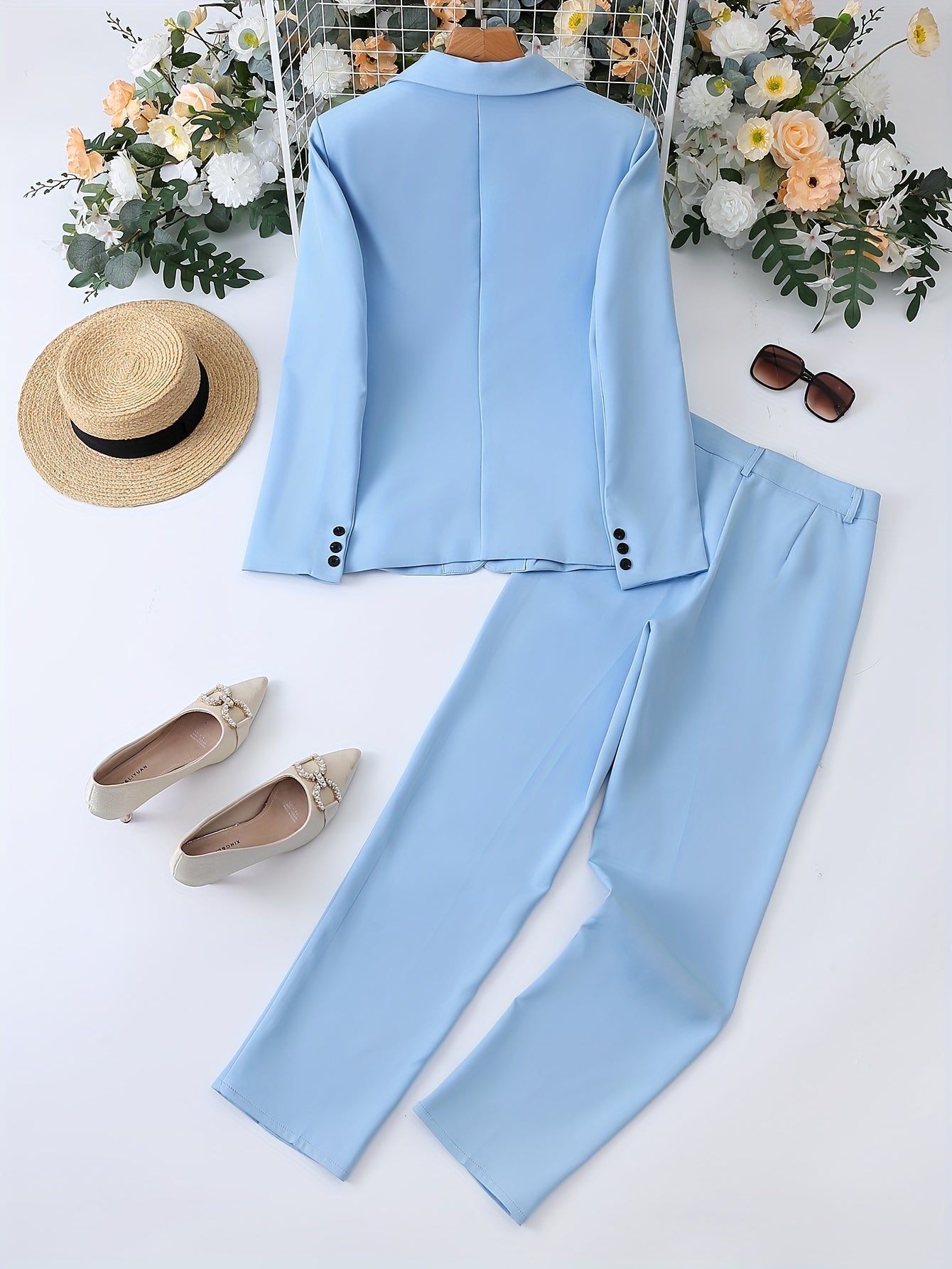 ALVA™ | Classic Tailored Blazer Set with Collar