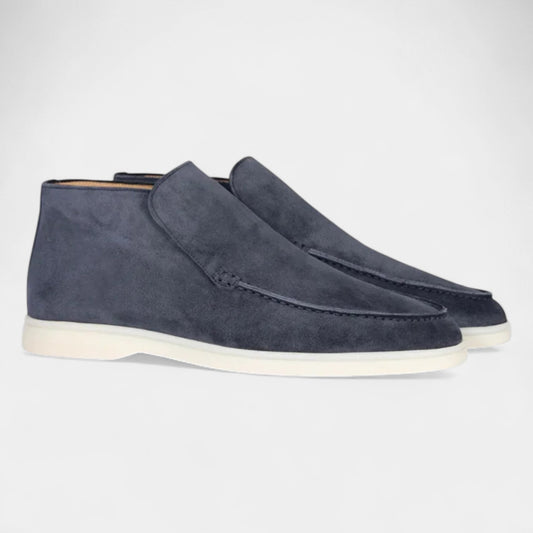 Norrskenberg™ | Herr Mocka Loafers med Högt Skaft | Klassisk Design &amp; Vardagskomfort
