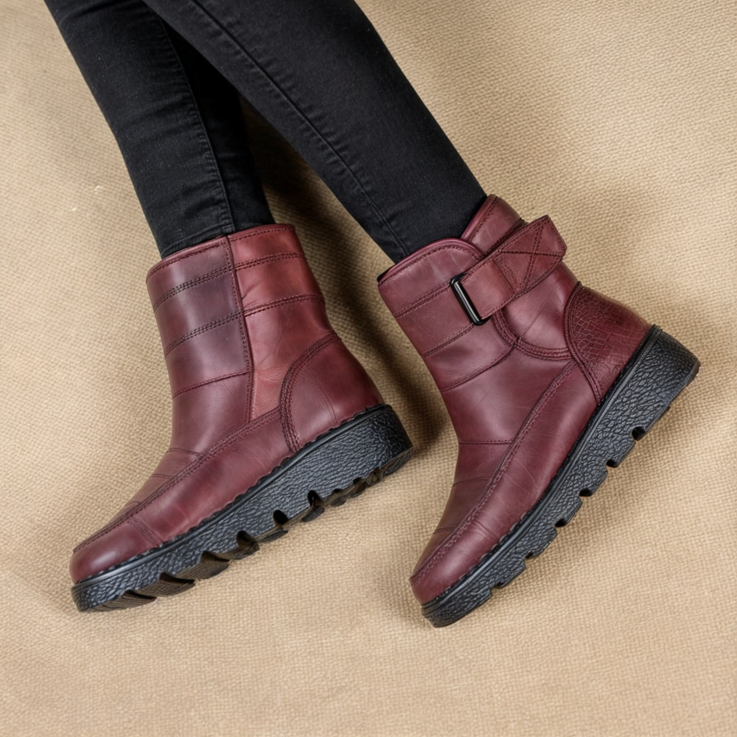 Norrskenberg™ | Non-slip Waterproof Snow Boots for Women | Winter-ready Comfort & Style
