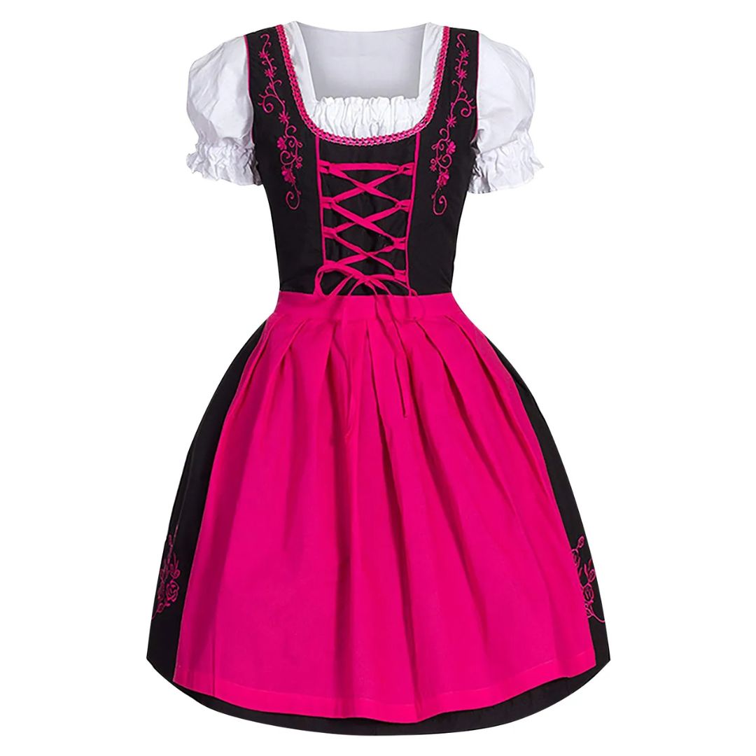 Dame bayersk dirndl-kjole - perfekt til Oktoberfest, fest og festival