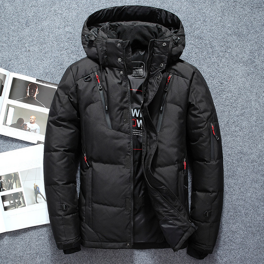 Mr. Puffer Jacket – Padded & Warm with Adjustable Hood and Multiple Pockets