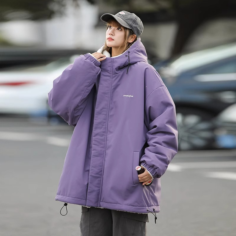 Ylvira – Oversized Reversible Jacket with Hood, Soft Lining and Adjustable Hem