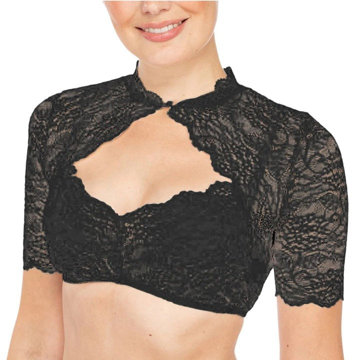 Spets-Dirndl Topp för Dam – Autentisk Bayersk Outfit