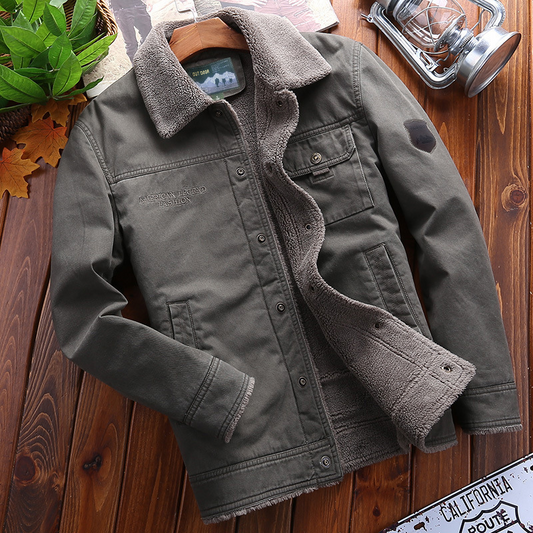 Men's jacket in durable fabric – Regular Fit with fleece lining for everyday use